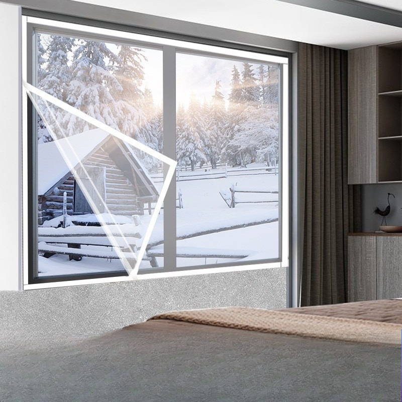 شاشات نافذة شتوية شفافة مانعة  - مراجعة Window Insulation Film وسعره