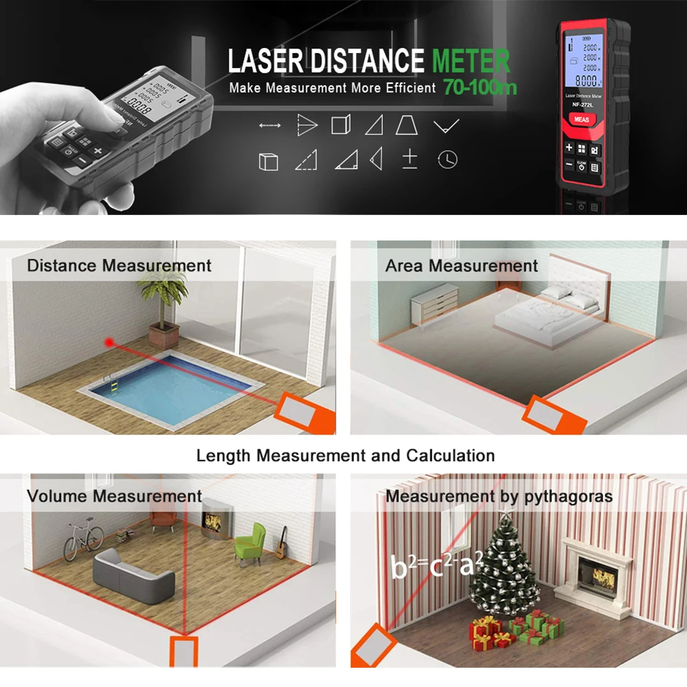 Noyafa-NF-271 ليزر مسافة متر ، - مراجعة Home Improvement Services وسعره
